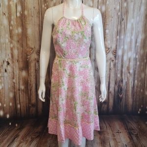Lilly Pulitzer "pink gossip" halter dress